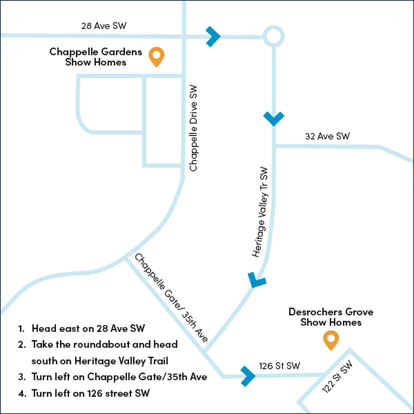 Direction to Showhomes